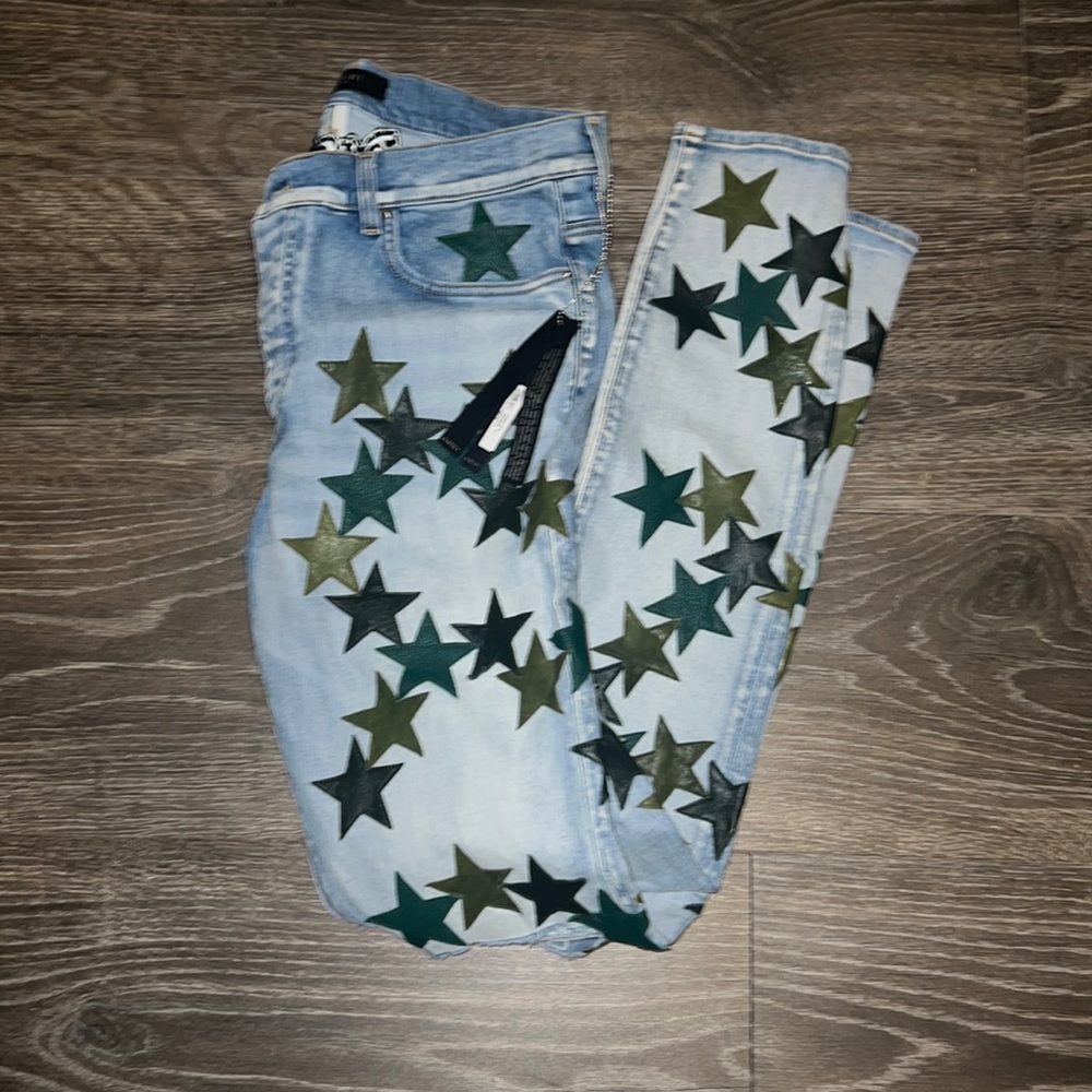 Amiri Jeans with stars